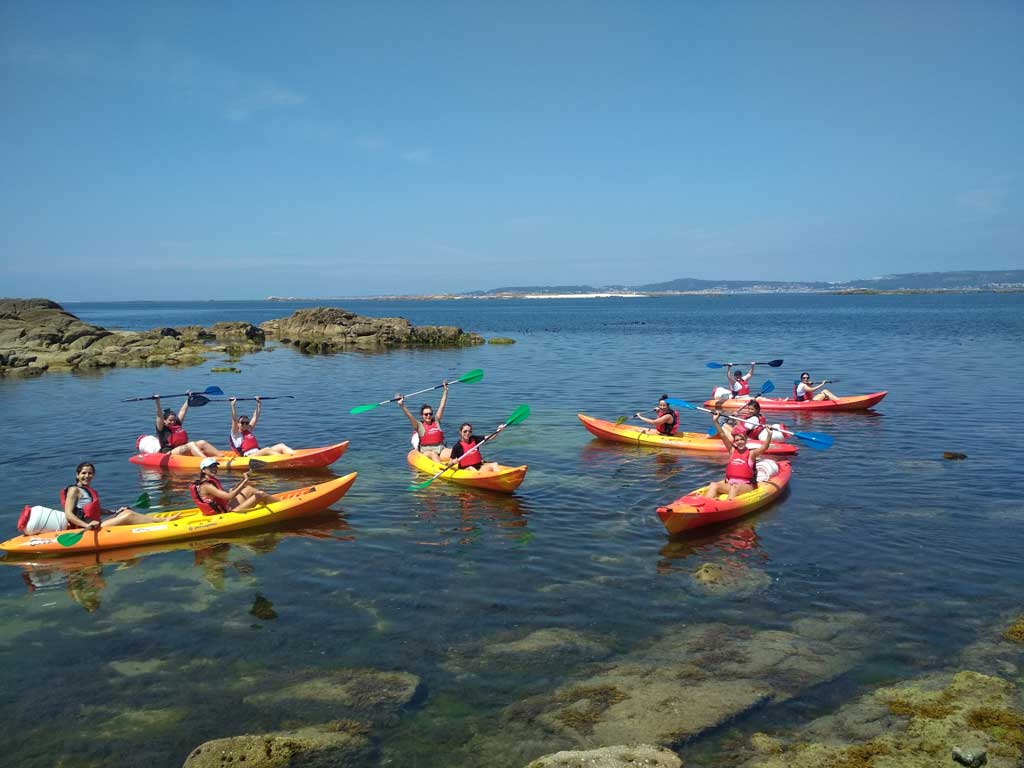 ruta de chiringuitos en kayak